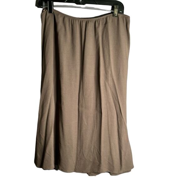 Eileen Fisher Light Brown Pull On A Line Skirt Size Small - Picture 1 of 7